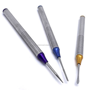 ชุดเครื่องมือถอนฟันแบบยืดหยุ่น 3 ชิ้น ขนาด 16 ซม. ด้ามจับแบบมีลาย  ปลายทำจากไทเทเนียม สำหรับการผ่าตัดถอนฟัน ระดับ Class I - Product Image 3