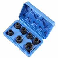 Jeu de douilles à chocs HTL 7 pièces 6S 8S 10S 12S étoile 3 points, kit d'outils de réparation maître pour Nissan Renault Toyota Honda Subaru