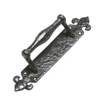 Tirador de Hierro Fundido Moderno y Resistente con Acabado Negro para Armarios de Dormitorio, Cajones y Cómodas, Herrajes para Puertas de Granero