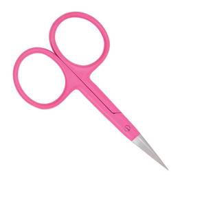 <b>Pink</b> Manicure Scissors Stainless Steel Blade Round Handle Cuticle Trimmer Beauty <b>Tools</b> for Adults - Product Image 2