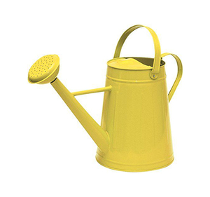 Arrosoir en métal jaune avec long bec verseur et poignée pour le jardinage - Product Image 1