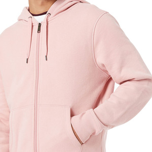 Sudadera con capucha premium de alta calidad para hombre, con logo personalizado, transpirable, de manga larga, básica, de mezcla de algodón. - Product Image 4