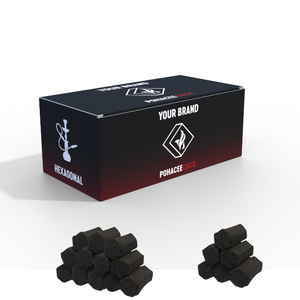 Carbón Vegetal Natural en Briquetas Hexagonales de Alta Calidad, Carbón de Cáscara de Coco para Narguile, Shisha, Carvao, Kohle, Muestra Gratis, Brasil, EE. UU. - Product Image 1