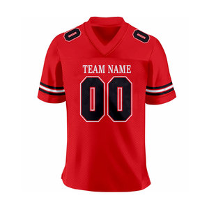 Camiseta de fútbol americano de estilo profesional con mangas cortas Costuras duraderas y tela transpirable - Product Image 4