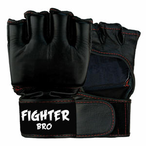 Ensemble de gants de combat MMA avec sangle de poignet réglable et fermeture auto-agrippante pour l'entraînement de boxe et de grappling - Cuir PU - Product Image 2