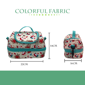Sac à déjeuner isotherme double couche personnalisé pour Noël, sac bandoulière, conteneur isotherme pour pique-nique, camping, voyage - Product Image 5