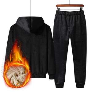 Survêtement de sport athlétique pour hommes grande taille, collection Hiver 2026, style streetwear uni, confortable pour l'entraînement, vente en gros, fabrication OEM, marque privée - Product Image 2