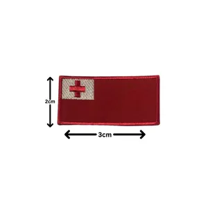 Eco-Friendly American Flag Embroidered Canvas Patches <b>Iron</b>-On Star Shield Eagle Mountain Design Fabric Applique Decorations - Product Image 4