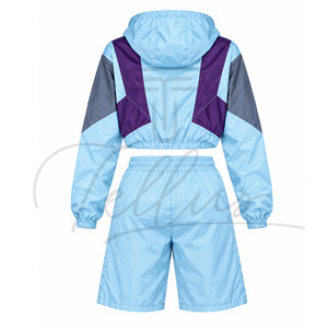 Ensemble de survêtement coupe-vent pour femme, veste et pantalon, léger, imperméable, coupe-vent, respirant, vêtements de sport tendance - Product Image 4