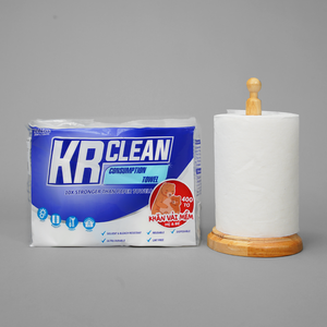 Nouveau produit : Lingettes sèches pour mère et bébé Krclean XK4 blanches non-tissées, 50/80 lingettes en sachet pour le nettoyage domestique - Product Image 4