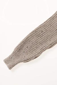 Pull en laine épaisse à col rond Denmin Apparels pour hommes, cardigan tricoté surdimensionné, manches régulières, logo personnalisé, hiver - Product Image 2