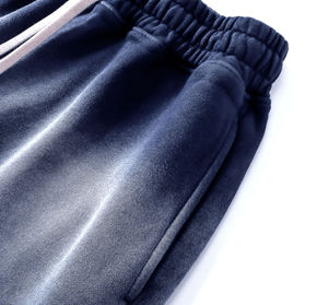 Most Selling 430g Terry Men's Heavyweight Shorts Elastic Waist Casuals Open Bottom Fashion ACID Wash Best Quality In Good Prices - Product Image 5