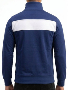 Veste de survêtement personnalisée pour homme, avec empiècements contrastés, fermeture éclair intégrale, respirante, écologique, réversible, col rabattable, sport - Product Image 6
