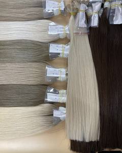 Pelo a granel precio al por mayor color naranja oscuro 100% cabello virgen vietnamita de alta calidad de la Nasa Hair Genius weft - Product Image 3