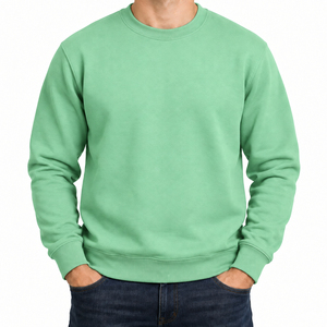 Ensemble de survêtements d'hiver pour hommes en polyester/coton, coupe oversize, écologique, 350g, respirant, couleur unie, avec logo personnalisé 2026 - Product Image 2