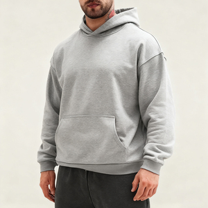 Sweat à capuche streetwear pour homme, impression de logo personnalisé, broderie, polaire polyester, pull respirant, OEM ODM, vente en gros, vêtements d'automne - Product Image 4