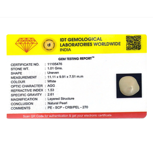 Natural Keshi Pearl 5.05 Carat Loose Gemstone AA Grade White Freshwater Pearl for Jewelry Making - Product Image 4