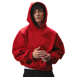 Nuevas Sudaderas de Moda Oversize Estilo Urbano de Algodón y Poliéster de Alto Gramaje, Corte Cuadrado y Recortado para Diseño Personalizado - Product Image 1