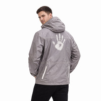 Veste Softshell Hydrochromique Thermosensible Chauffante Personnalisée pour Homme – Coupe-Vent Imperméable à Changement de Couleur