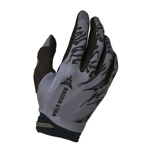 Gants de cyclisme Daizen Star à doigts entiers, respirants, enduits de polyuréthane, impression numérique, fermeture auto-agrippante, unisexe, noir et vert lime - Product Image 5