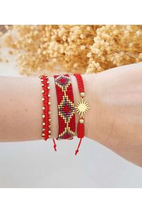 Premium Handwoven Seed <b>Beaded</b> <b>Bracelet</b> For Daily Wear Wedding Gift Adjustable Chain Trending Geometric Wristband Fashion Jewelry - Product Image 6