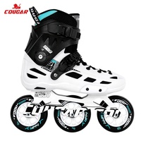 Patins à roulettes en ligne Cougar personnalisés FSK pour adultes, garçons, slalom urbain, 3x110 mm, pour femmes et hommes