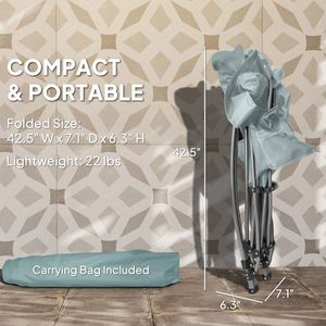 2 chaises pliantes pour la plage et le camping, confortables et portables - Product Image 5