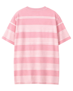 T-shirt personnalisé rose pour homme, 100 % coton, col rond, manches courtes, décontracté, streetwear d'été, écologique, séchage rapide, fabricant OEM, fournisseur - Product Image 2