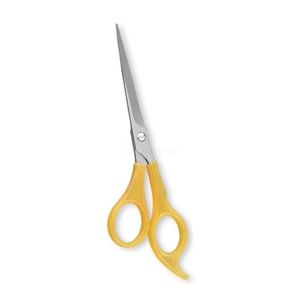 Yellow Handle Professional Hair Scissors Barber Shears Stainless Steel Hair Cutting Tool For Salon And Personal Use - Product Image 1