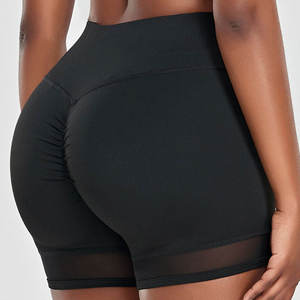 Pantalones Cortos Deportivos de Cintura Alta para Mujer, de Lona, de Secado Rápido, Holgados, para Entrenamiento, Yoga, Estilo Casual - Product Image 1