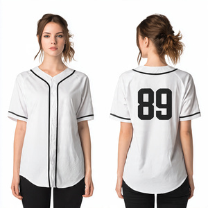 Ensemble uniforme de baseball personnalisé pour filles, en polyester, avec broderie Canada-Amérique, motif rayures fines, maillot noir et blanc vierge - Product Image 4