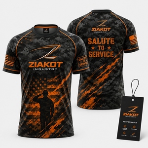 Camiseta ZIAKOT de nuevo diseño para hombre, personalizada, con estampado 3D en morado, azul y negro, para el festival Holi, con polvo de colores. - Product Image 4