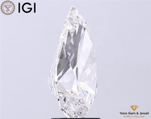4.00 carats CVD poire coupe laboratoire diamant IGI certificat E couleur blanche VS1 clarté 13.82 MM pour déclaration pendentif et bijoux - Product Image 5