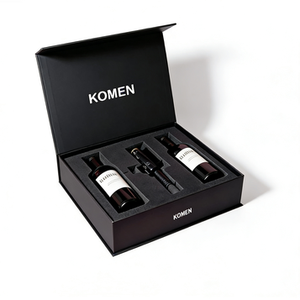 Luxury Cardboard Liquor Gift Box with Protective <b>Foam</b> Insert Champagne Whiskey & Wine Bottle Packaging - Product Image 5