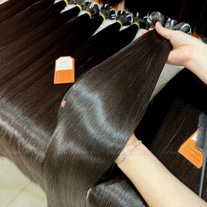 Extensiones de Cabello Humano sin Procesar, Extensiones de Cabello Liso de Hueso, Cutícula Alineada al Mejor Precio, Venta Al por Mayor - Product Image 5