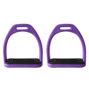 Étriers flexibles Étriers d'équitation de sécurité Étriers de cheval anglais avec tampon en caoutchouc antidérapant Accessoires pour outils d'équitation - Product Image 5