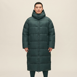 Manteau d'hiver matelassé en duvet pour homme, épais et chaud, veste longue rembourrée pour homme - Product Image 6