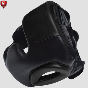 FIGHT GEAR Cowhide Leather Quick Dry Head Guard Face Protector for <b>Boxing</b> Fighting <b>Dummy</b> for Martial Arts Training - Product Image 3