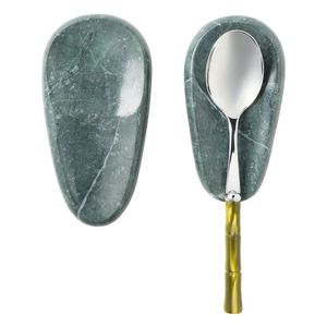 Decorative Kitchen Marble Spoon Rest Eco-Friendly & Dishwasher Safe for Convenient Spoon Placement During Daily Meal Preparation - Product Image 4