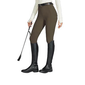 <b>Women</b>’s Premium High Waist Equestrian Riding Breeches Stretch Leggings with Knee Grip Silicone Patch and Secure Phone Pocket - Product Image 2