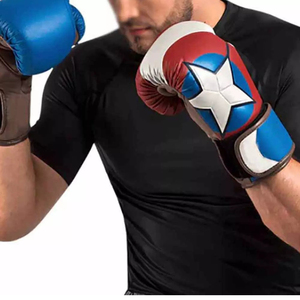Guantes Estilo Capitán América con Acolchado de PU, Guantes de Boxeo Nuevos, Diseño de Lujo y Cómodos, Opción de Personalización Disponible - Product Image 5