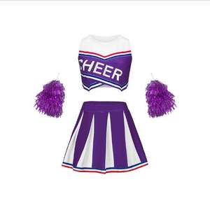 Uniformes de cheerleading personnalisés pour filles, uniformes de cheerleading OEM avec strass pour filles, vêtements de cheerleading - Product Image 1