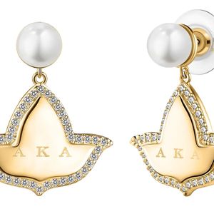 Boucles d'oreilles pendantes en cristal rond or rose vert avec motif feuille en relief et détail pierre scintillante, bijoux fantaisie pour femme - Product Image 2