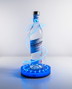 Custom Modern Acrylic Wine Display Stand <b>LED</b> <b>Lighted</b> <b>Bar</b> Pub Shelves Liquor Storage - Product Image 3