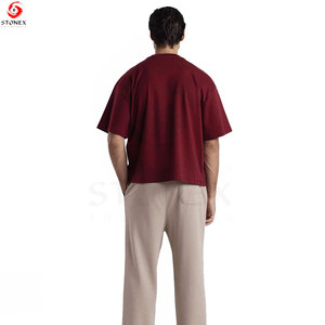 Men's Luxury <b>Boxy</b> <b>T</b>-<b>Shirt</b> Premium Heavyweight 100% Cotton Oversized Fit Eco-Friendly Breathable Customized Design Modern - Product Image 2