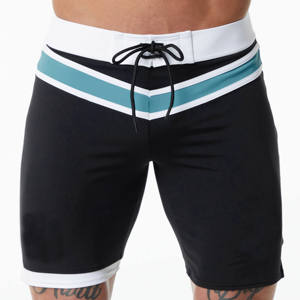 Shorts de bain pour hommes en coton 100% écologique, tricotés, imprimés, décontractés, séchage rapide, shorts de plage, shorts de surf - Product Image 6