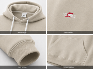 Sweat-shirt à capuche pour homme EURO, coupe classique, couleur unie, en molleton, décontracté, respirant, tricoté, pour l'automne - Product Image 6