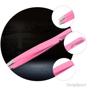 Pinzas con peine para maquillaje, herramienta de aseo, moldeador de cejas, depilador, recortador, peine para el cabello, herramientas de precisión para el rostro, pinza para pestañas - Product Image 3