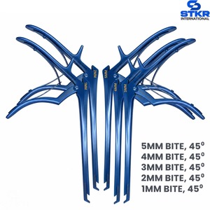ชุดเครื่องมือผ่าตัดกระดูกคอ Kerrison Cervical Rougers 5 ชิ้น ด้ามจับสีน้ำเงิน วัสดุสแตนเลส ใช้งานด้วยมือ ขนาด 1-5 มม. มุมตัด 45 องศา - Product Image 2