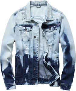 Veste en jean premium pour homme, style vintage, en coton délavé, boutonnée, décontractée, tendance, séchage rapide, personnalisable OEM ODM, vente en gros - Product Image 3